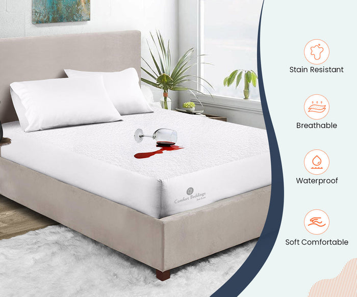 White King Size Mattress Protector