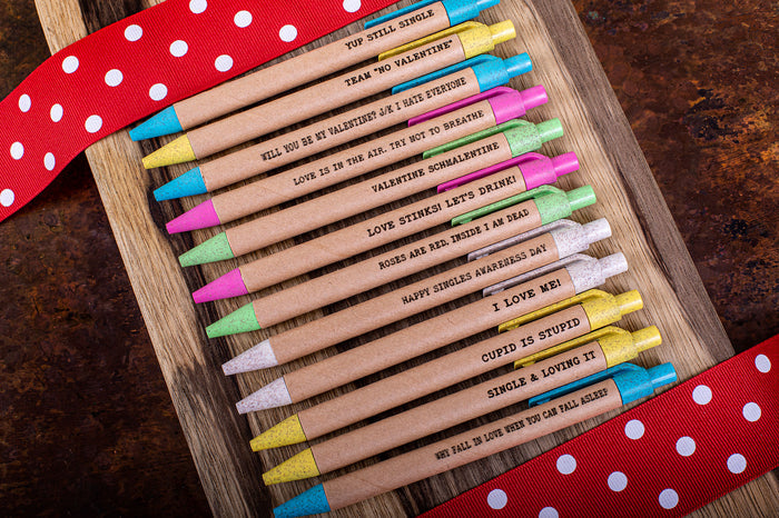 Wholesale | 1 dozen | Anti Valentine's Day Pen Set