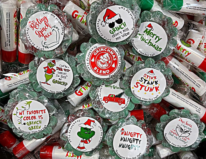Wholesale | 1 dozen | Green Christmas face Tarts 100% soy wax handmade