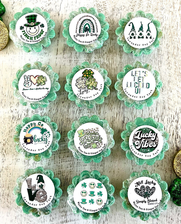 Wholesale | 1 dozen | Soy St Patricks Day Wax Tarts