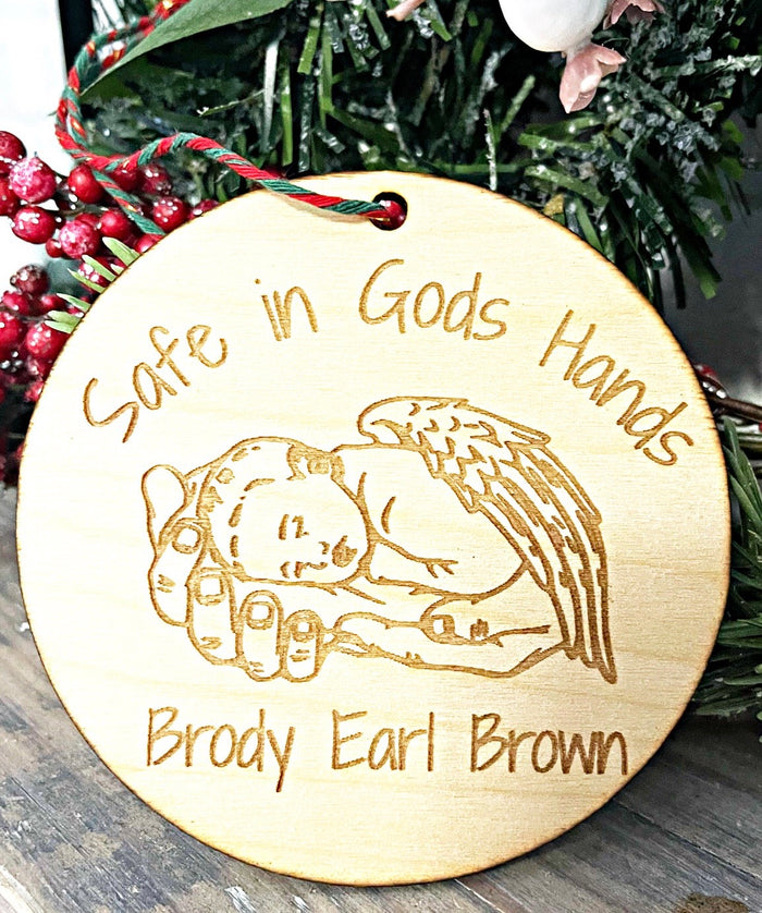 Wholesale | 1 pc | Safe in gods hands ornament