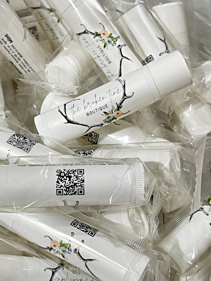 Wholesale | 25 pc increments | QR Code Logo Lip Balms - LICT *Wholesale*Retail*Mobile Boutique