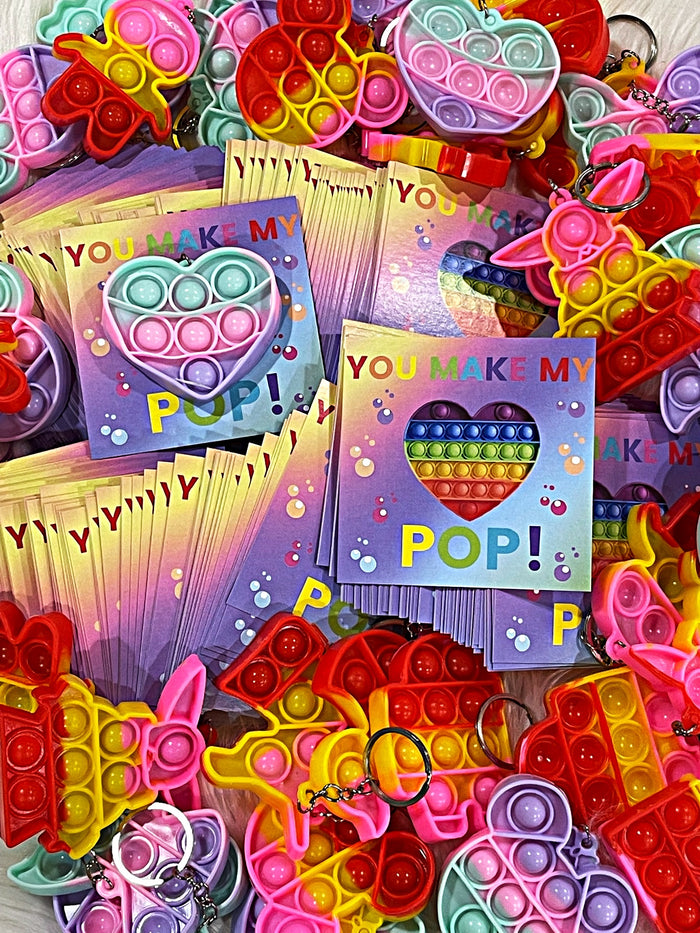 Wholesale | Pop It Card with PASTEL COLOR ONLY Mini Pop Its