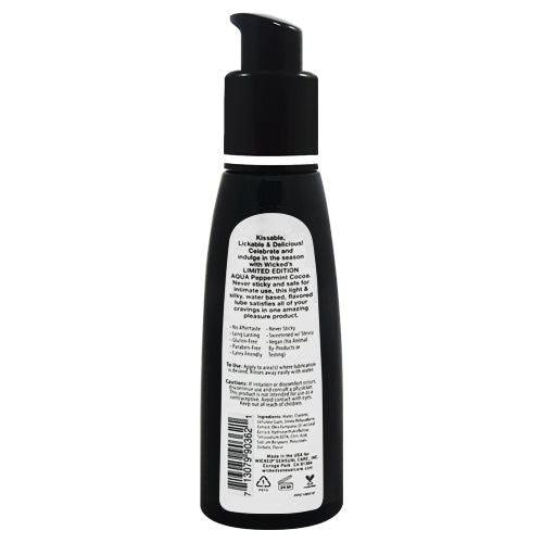 Wicked Aqua Peppermint Cocoa 60ml back