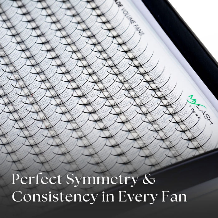9D Wispy Promade Volume Fans Close Up