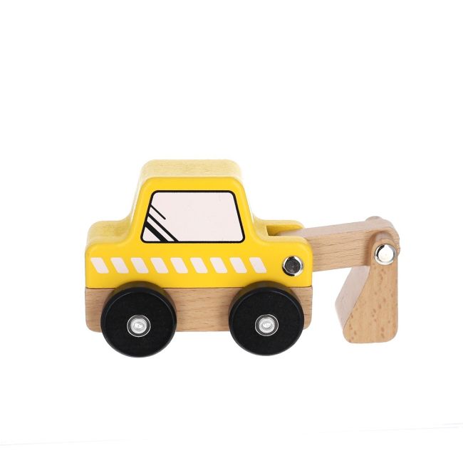Le Petit Souk - Wooden Toy - Construction Truck - Side Look