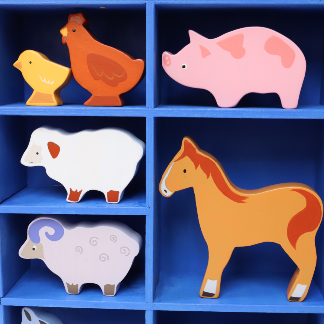 Le Petit Souk - Wooden Toy - Farm Animal Set - Details