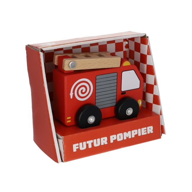 Le Petit Souk - Wooden Toy - Fire Truck