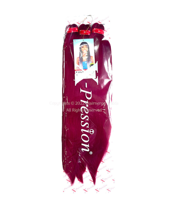 X-Pression Pre-stretched Hair Braiding Extensions 50" Color BG