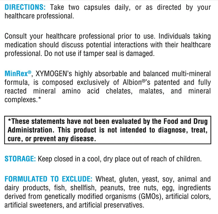 Xymogen MinRex Capsules