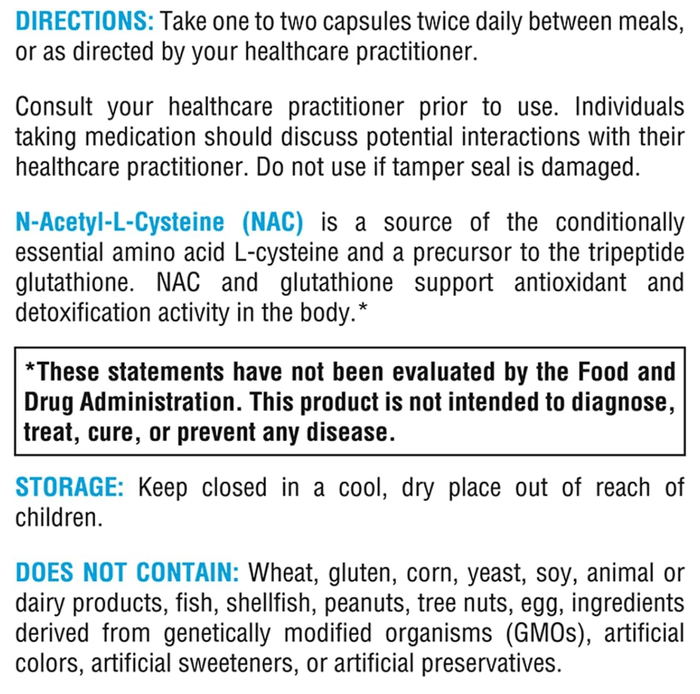 Xymogen NAC Capsules