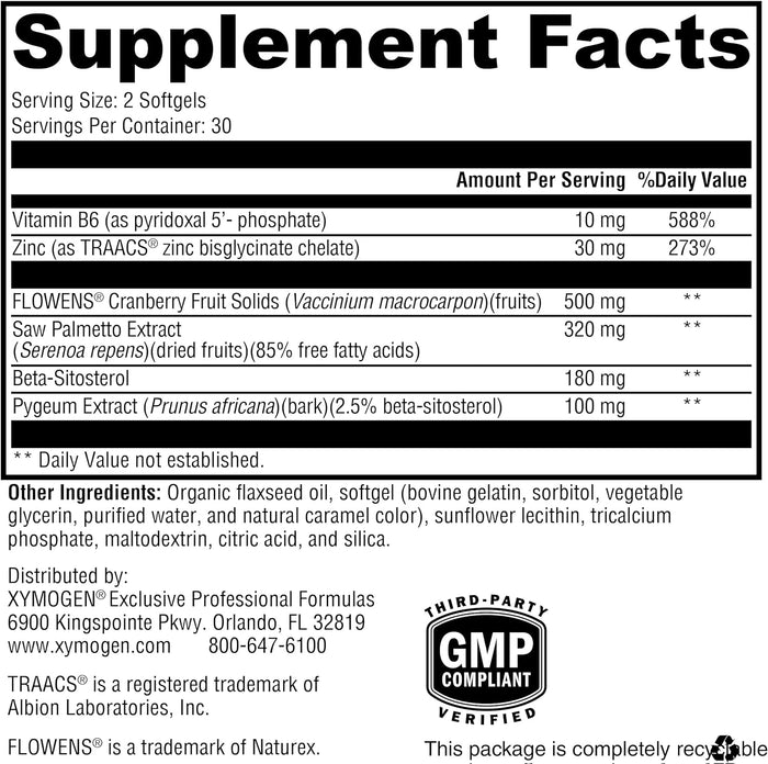 Xymogen Prostate Flo Softgels