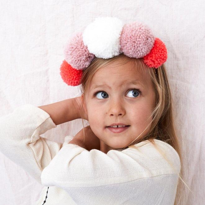 Yarn Pom Pom Crown