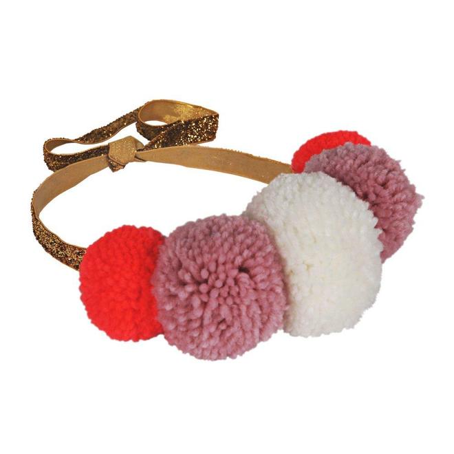 Yarn Pom Pom Crown